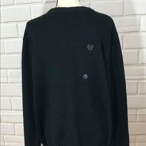 Chaps Cable Knit Black Sweater
